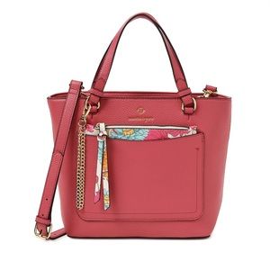 Nanette Lepore Women's Demi Satchel with Removable Floral Wristlet and Crossbody